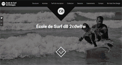 Desktop Screenshot of ecole-surf-bretagne.fr